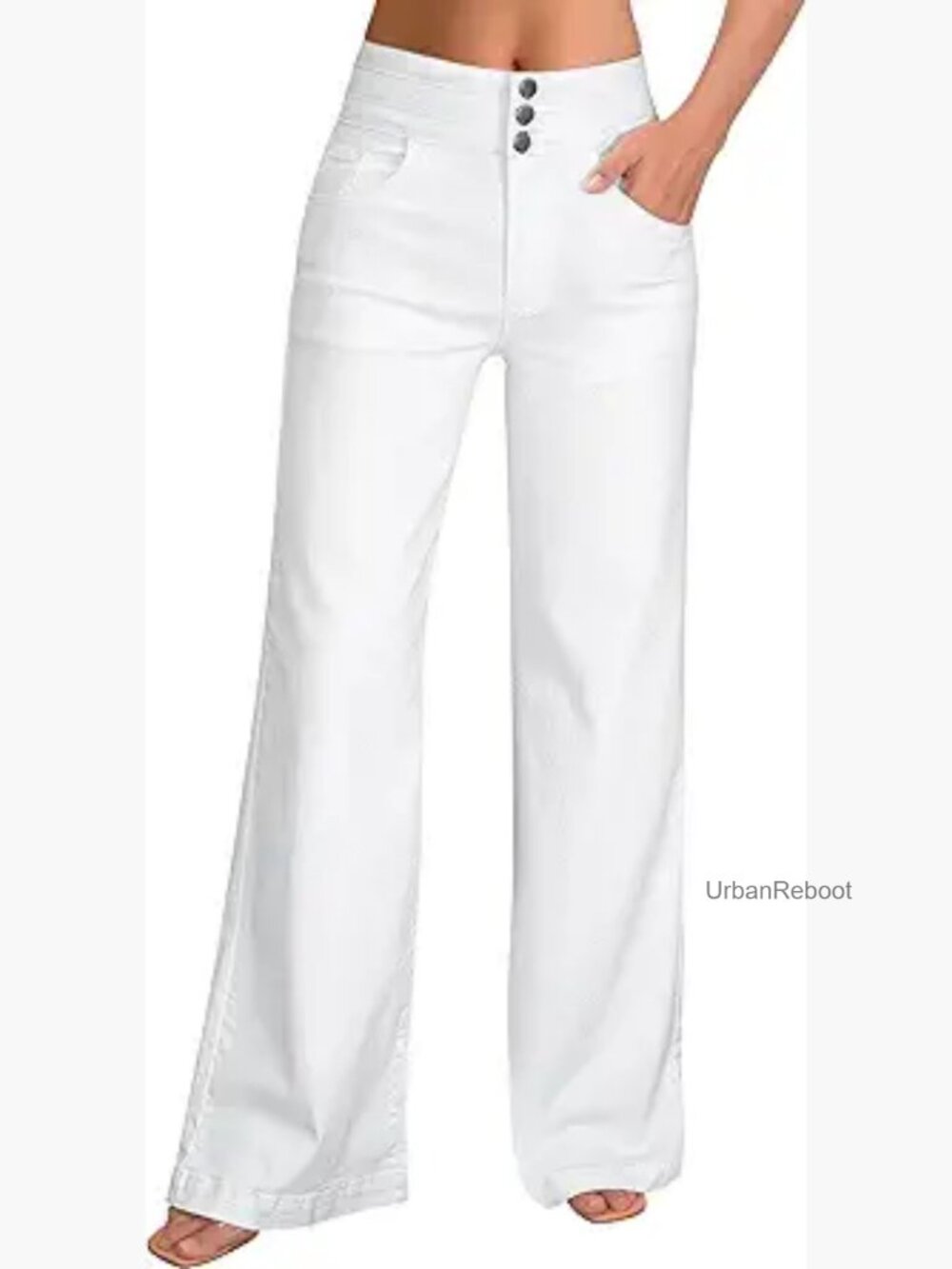 Wide Leg Jeans High Rise Stretch Baggy Loose Denim Pants